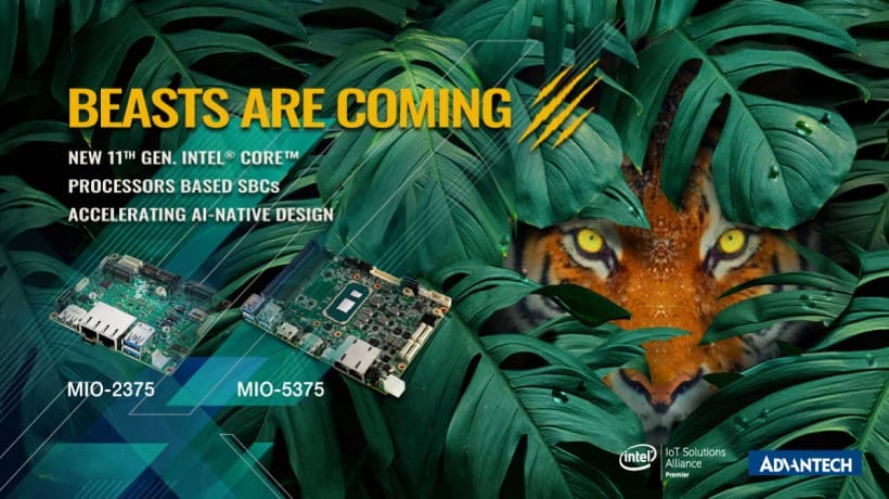 第11世代 Intel® Core™ プロセッサーを搭載した3.5インチSBC「MIO-5375」&Pico-ITX SBC「MIO-2375」を発表